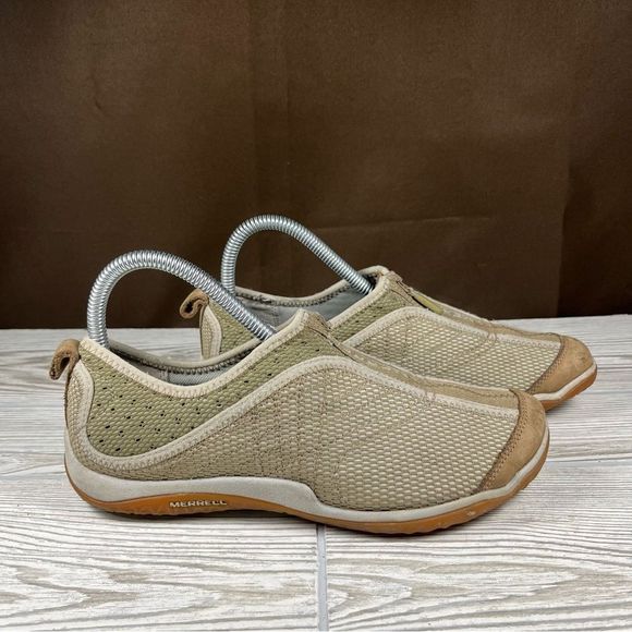 Merrell Lorelei Zip Up Slip On Comfort Mesh Deep Tan Shoe Womens 7 - Picture 1 of 9